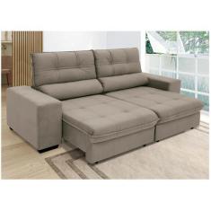 Imagem de Sofá Retrátil Reclinável 3 Lugares Suede Brunello Linoforte