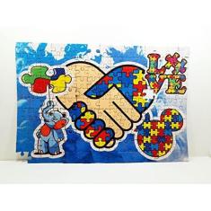 Imagem de Quebra-cabeças de 120 peças Aperto de Mão para Autistas - Coleção TEA & Amor