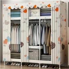 Imagem de Guarda-roupa portátil organizador de guarda-roupa guarda-roupa portátil guarda-roupa com tecido oxford à prova dwaterproof água resistente quarto pendurado armário organizador de armário portátil