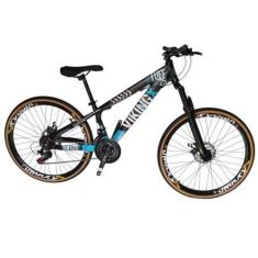 Imagem de Bicicleta Aro 26 Aluminio Vikingx  21v Freeride Tuff 25 Mtb Freios a D