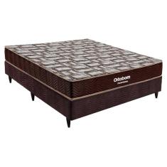 Imagem de Conjunto Cama Box Casal De Molas Ortobom Fronteira 138x188