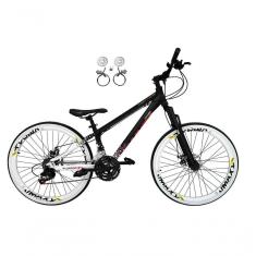 Imagem de Bicicleta Aro 26 Vikingx Tuff X44 Preto-branco 21v Freios A Disco Hidráulicos(óleo) Aros Vmaxx Brancos