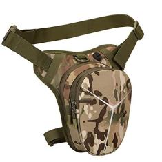 Imagem de Hdlsina Bolsa de perna rígida, listrada, reflexiva, bolsa de cintura, expansível, bolsa de quadril, bolsa transversal, atividades ao ar livre, esportes, caminhadas, equitação, coxa, para homens e