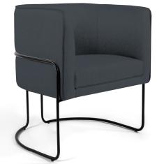 Imagem de Poltrona Decorativa Base Aço Betina B-317 Veludo  - Domi