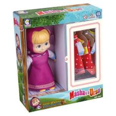 Imagem de Boneca Masha Closet Com 3 Roupinhas Diferentes Cotiplas