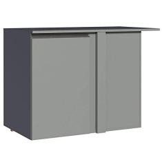 Imagem de Balcão de Canto 1 Porta Suspenso Cinza Nice Madesa