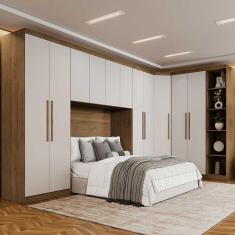 Imagem de Guarda Roupa Modulado Casal Safira 011 em MDF Com 11 Portas e 9 Gavetas