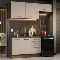 Imagem de Armário De Cozinha Compacta 180cm Rustic/Crema Agata Madesa 09
