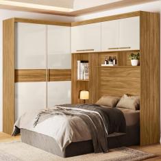 Imagem de Dormitorio Modulado Casal 6 Portas Fl0270 Freijo Off White Moval Freijo Off White