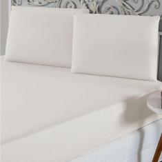 Imagem de Jogo De Lençol King Malha 100% Algodão 3 Peças Cor Palha