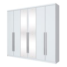 Imagem de Roupeiro Casal Jade D139 Branco Com Espelho Henn