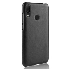 Imagem de Capa para Huawei Y7 2019, capa de celular Rugged Shield 360° Proteja seu telefone capa de couro granulado para Huawei Y7 2019