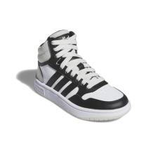 Imagem de adidas Tênis infantil unissex com cano médio, Branco/Preto/Prata Halo, 18