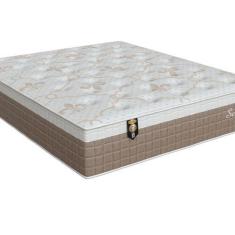Imagem de Colchão Casal Molas Pocket Ensacadas Sensitive 33x138x188cm Branco/Bege