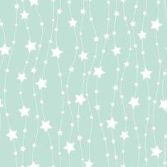 Imagem de Papel De Parede Adesivo Estrela Verde 505944484 Rolo 0,58X3M