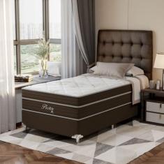 Imagem de Cama Box Solteirão 108X198x71cm Molas Ensacadas Pictor Montreal