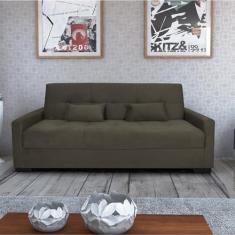 Imagem de Sofá Cama 3 Lugares Lavínia Light Capuccino