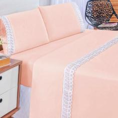 Imagem de Jogo De Lençol Casal Super King Lese Percal 180 Fios 4 Peças - Love Ba