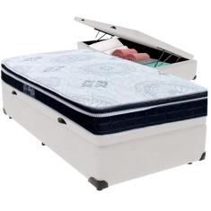 Imagem de Cama Box Baú e Colchão Orthosono D33 Com Pillow Top Solteiro Anjos