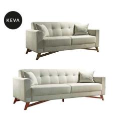 Imagem de Conjunto De Sofá 2 E 3 Lugares Kivik Oslo Algodão Cru - Keva
