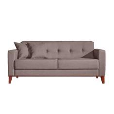 Imagem de Sofá 2 Lugares Kivik Poliéster Botonê Caqui - Mobly