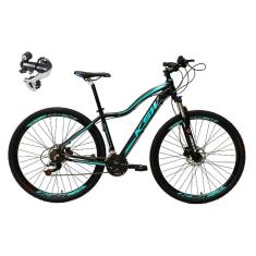 Imagem de Bicicleta Aro 29 Ksw Mwza 24v Câmbio Shimano Acera K7 Garfo Trava Freio a Disco - Preto/Azul