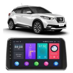 Imagem de Kit Central Multimídia Android Nissan Kicks 2017 A 2022 Com Friso Prat