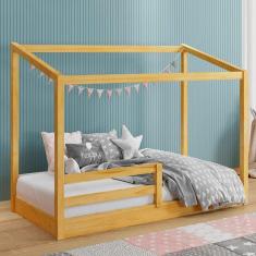 Imagem de Mini-Cama Montessoriana Tutu Madeira Maciça Imbuia - Rodmoveis