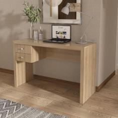Imagem de Mesa para Escritório com 2 gavetas ME4123 Amêndoa Tecnomobili