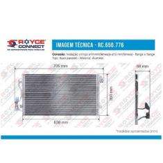 Imagem de CONDENSADOR BMW X1 116 118 120 130 316 320 325 328 330 2005 ATÉ 2008 FLUXO PARALELO OEM 64509335362