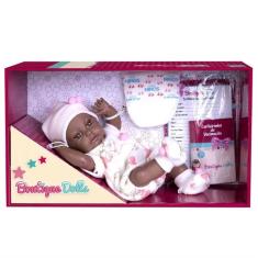 Imagem de Boneca Bebê Reborn Boutique Dolls Negra Super Toys