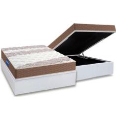 Imagem de Cama Box Baú Casal: Colchão Espuma D33 Probel  Guarda Costas + Base Cr