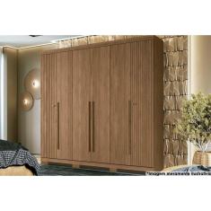 Imagem de Guarda Roupa Casal 6 Portas E 4 Gavetas C/ Pés Buriti Jatoba - Santos Andirá