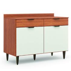 Imagem de Balcão de Cozinha Triplo Com Tampo 2 Portas 2 Gavetas Vitória Batrol