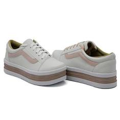 Imagem de Tenis Moda Fashion Feminino com Cadarço e Sola Leve Estilo e Conforto Mulher Casual-Feminino