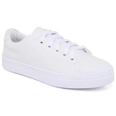 Imagem de Tênis Feminino Liso Cadarço Moderno Conforto - Rubim Calçados, Branco,