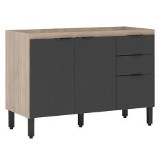 Imagem de Balcão para Pia Firenze 120 cm Avena Grafito - Demóbile