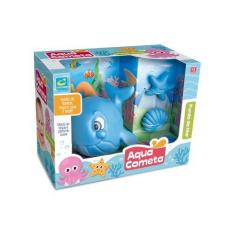 Imagem de Brinquedo Para Banho Kit Baleia Azul Fundo Do Mar +3 Meses Cometa Brin