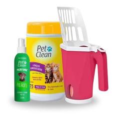 Imagem de Kit Perfume Para Pets 120ml + Lenços Umedecidos + Pá Coletora Para Cai