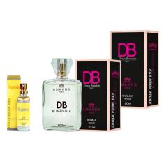 Imagem de Kit 2 Perfume Feminino db Amakha Paris 100ml Happiness 15ml
