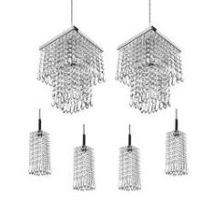 Imagem de Kit 4 Pendentes Clearcrillic + 2 Pendentes Marrycrillic