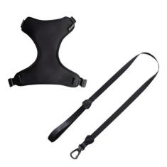 Imagem de Peitoral Air Black Para Cães Freefaro Com Guia Segura Passeio Pet