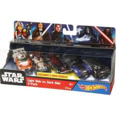 Imagem de Kit 5 Miniatura Hot Wheels Star Wars Light Side Vs Dark Side