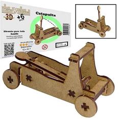 Imagem de Brinquedo Quebra Cabeça 3D Catapulta Mdf