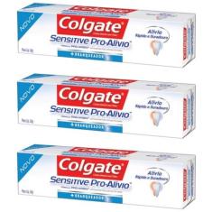 Imagem de Colgate Pro Alivio Branqueador Creme Dental 50g (kit C/03)