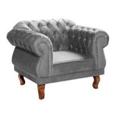 Imagem de Poltrona Chesterfield Elisabeth Suede 