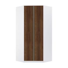 Imagem de Guarda Roupa 2 Portas 111,9cm Branco Com Nogueira Dourado