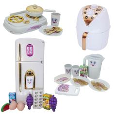 Imagem de Kti Cozinha Princesa Infantil Geladeira Jantar Fogão 29pç