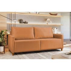 Imagem de Sofá em Veludo 3 Lugares Angela Yescasa Terracota