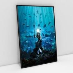Imagem de Quadro decorativo poster DC aquaman filme mar